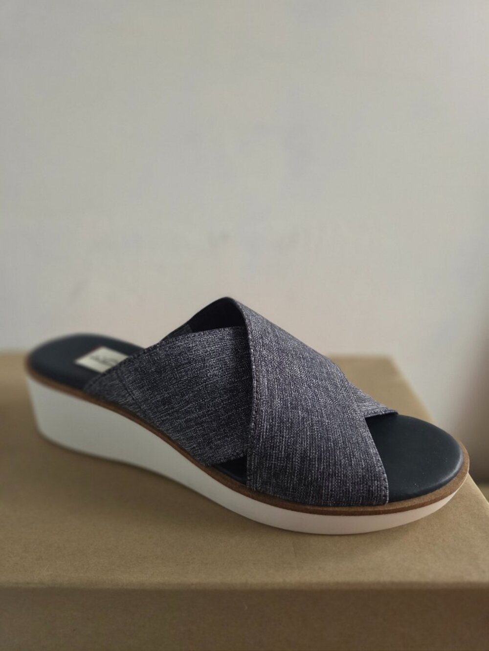 ED by Ellen "Svetlana" wedge slide sandals, Sz 6